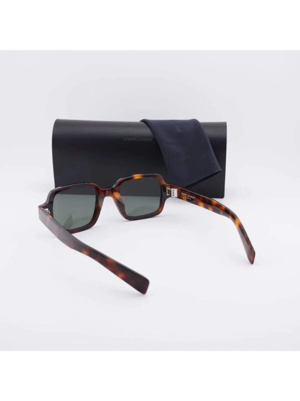 Saint Laurent SL720 003 Rectangle Sunglasses - Havana / Grey